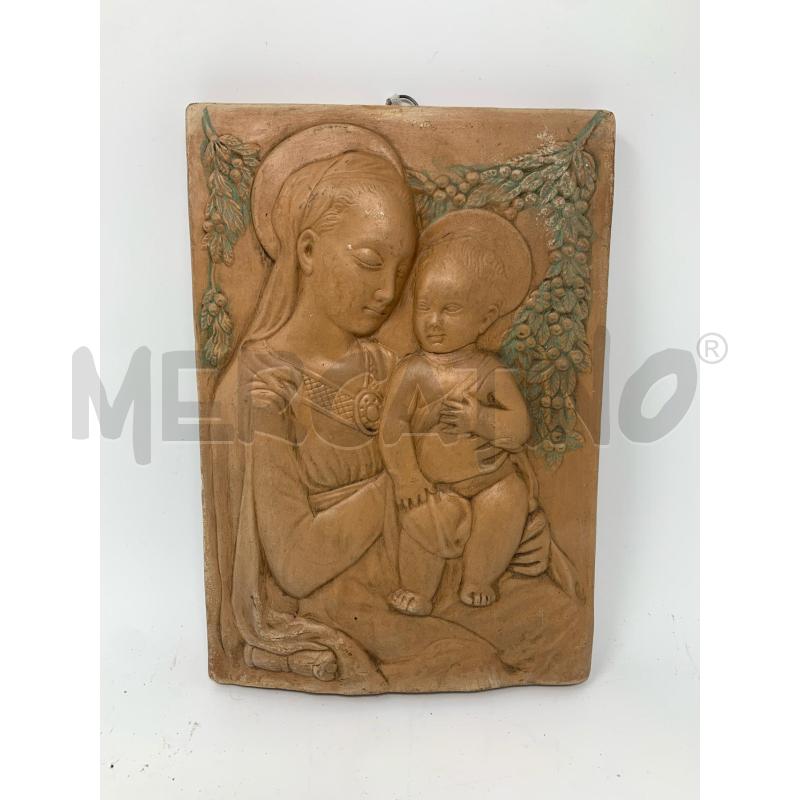 QUADRO PLACCA COCCIO MADONNA BAMBINO | Mercatino dell'Usato Roma re di roma 1