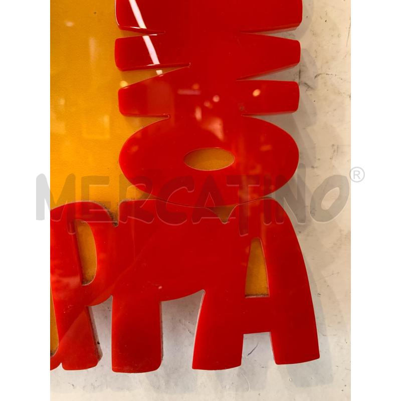 QUADRO POP CRODINO PLEXIGLASS BORDO SCRITTE ROSSE BOTTIGLIETTE STAPPACRODINO | Mercatino dell'Usato Roma re di roma 2