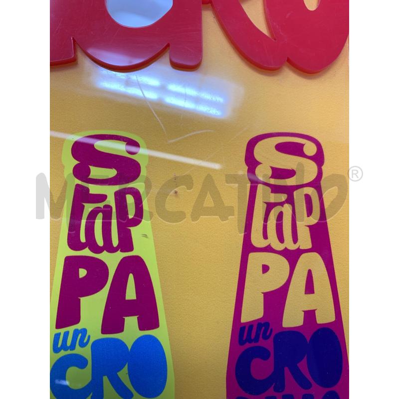 QUADRO POP CRODINO PLEXIGLASS BORDO SCRITTE ROSSE BOTTIGLIETTE STAPPACRODINO | Mercatino dell'Usato Roma re di roma 5