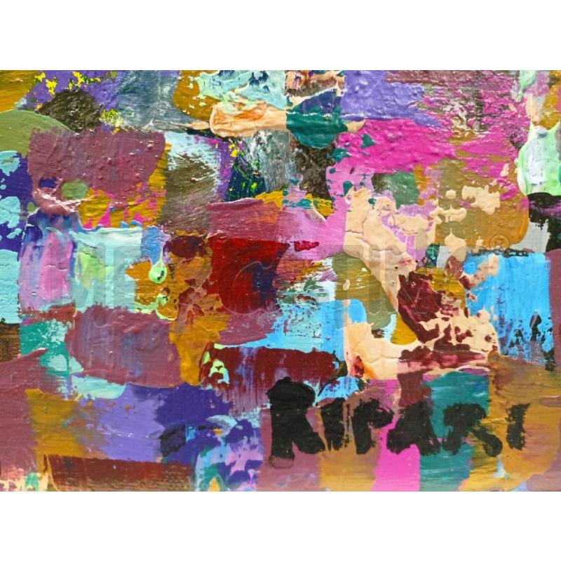 QUADRO RIPARI TONI VIOLA CORN BIANCO 60X80  | Mercatino dell'Usato Roma re di roma 2