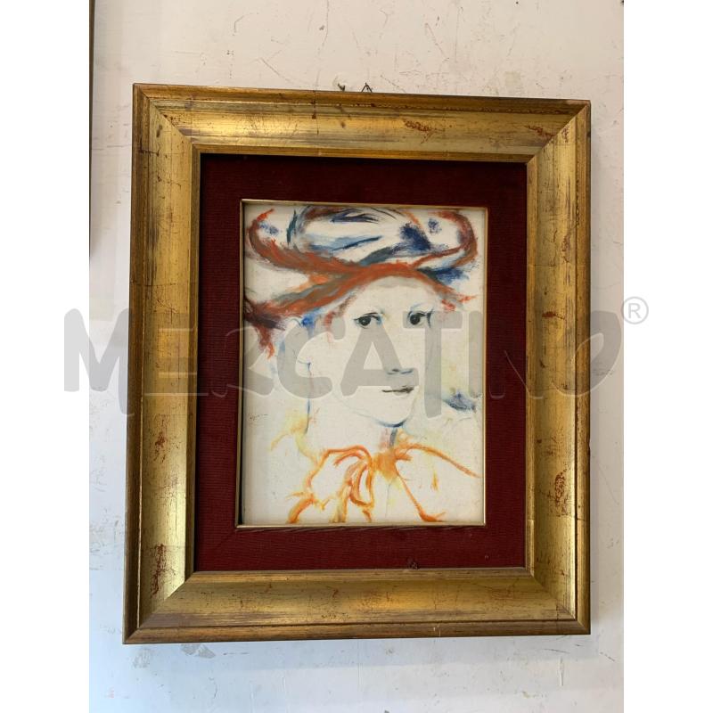 QUADRO RITRATTO PROFILO DEC ARANCIO BLU PASS ROSSO | Mercatino dell'Usato Roma re di roma 1