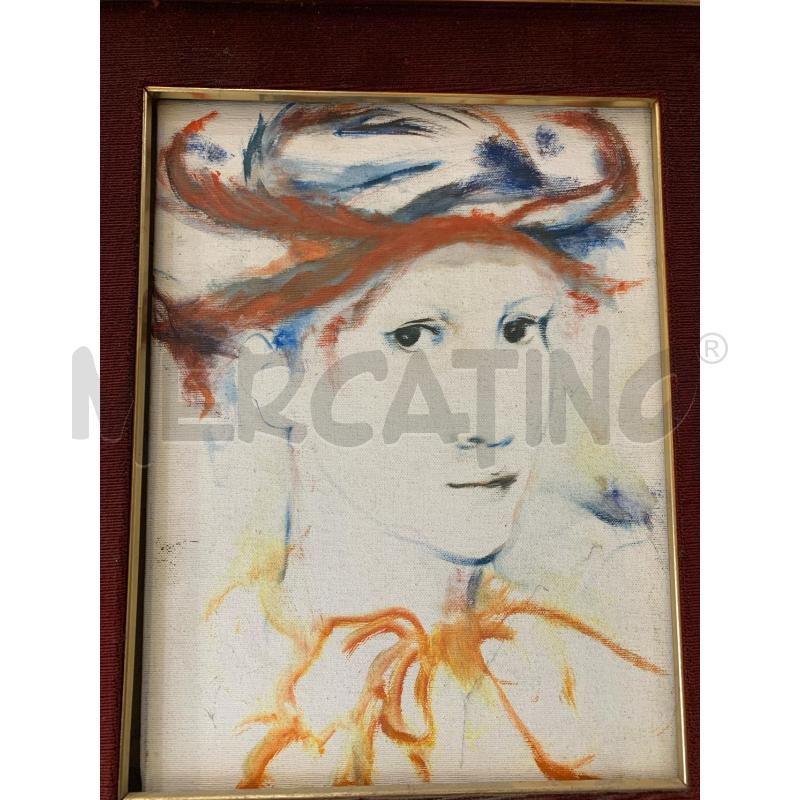 QUADRO RITRATTO PROFILO DEC ARANCIO BLU PASS ROSSO | Mercatino dell'Usato Roma re di roma 4