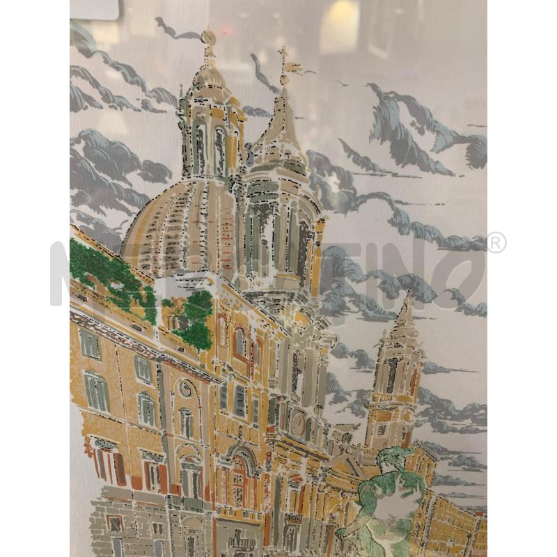 QUADRO SERIGRAFIA COSTANTINO CAMPIDOGLIO CORN NERA | Mercatino dell'Usato Roma re di roma 4