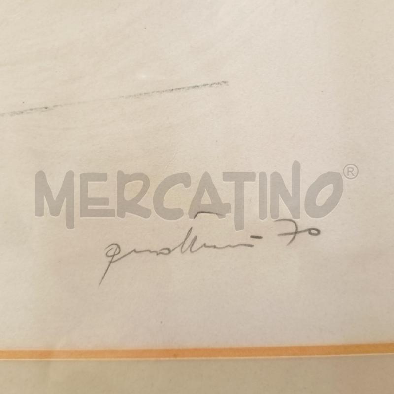 QUADRO SERIGRAFIA MULTIPLO VASO GIALLO FOGLIE VERDI FIORE ARANCIONE  | Mercatino dell'Usato Roma re di roma 3