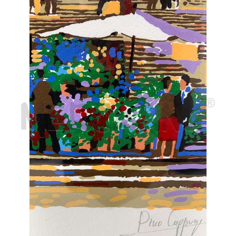 QUADRO SERIGRAFIA PZ. SPAGNA MULTICOLOR P.CAPPUGGI  | Mercatino dell'Usato Roma re di roma 3