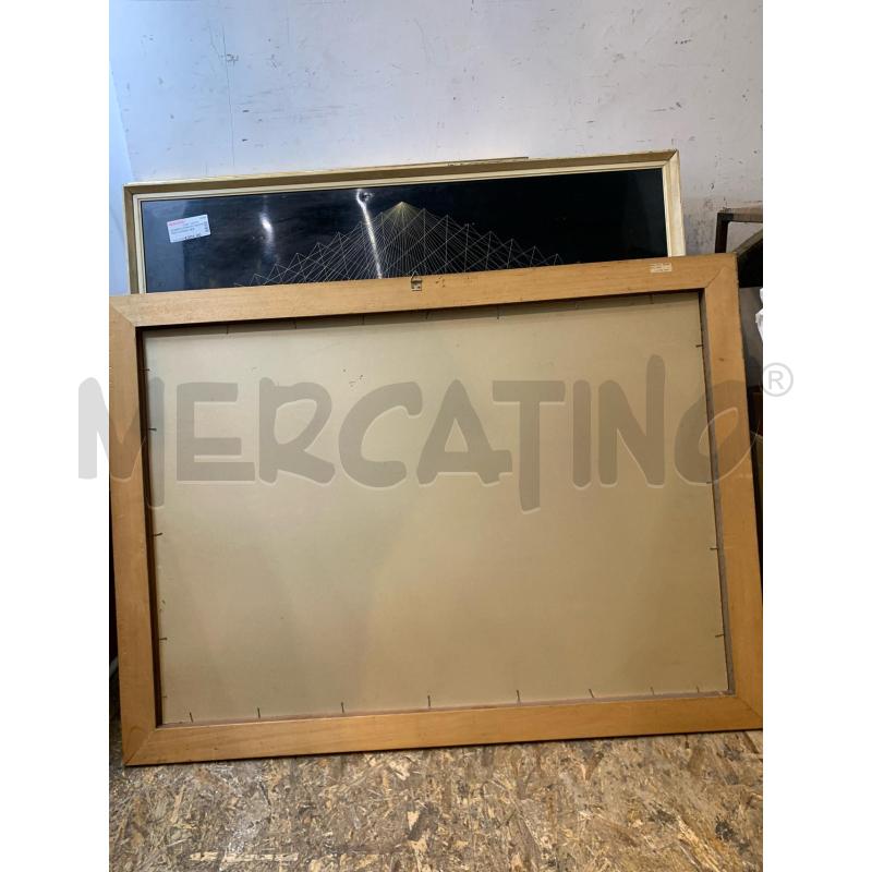 QUADRO SERIGRAFIA SPIAGGIA PESCATORI 2 BARCHE CORNICE LEGNO  | Mercatino dell'Usato Roma re di roma 5