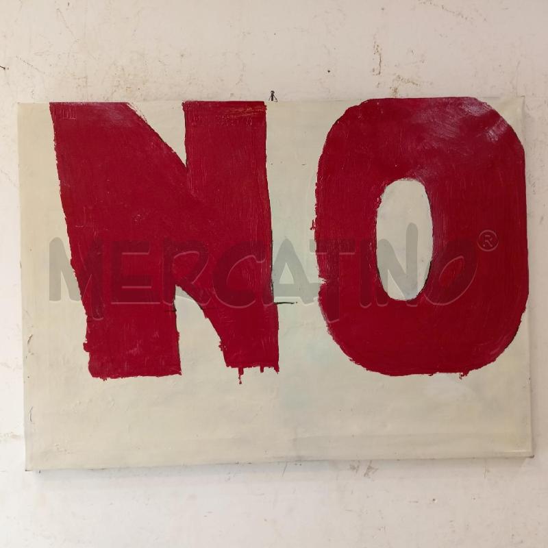 QUADRO SMALTO TELA NO ROSSO | Mercatino dell'Usato Roma re di roma 1