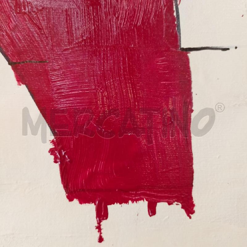 QUADRO SMALTO TELA NO ROSSO | Mercatino dell'Usato Roma re di roma 3