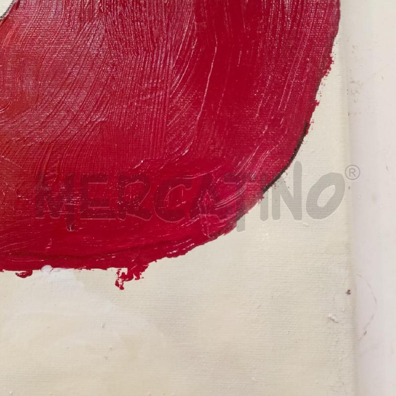 QUADRO SMALTO TELA NO ROSSO | Mercatino dell'Usato Roma re di roma 5