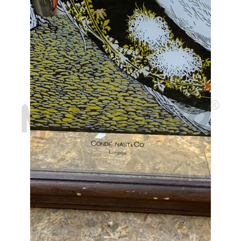 QUADRO SPECCHIO VOGUE LIBERTY DONNA PAVONE  | Mercatino dell'Usato Roma re di roma 3