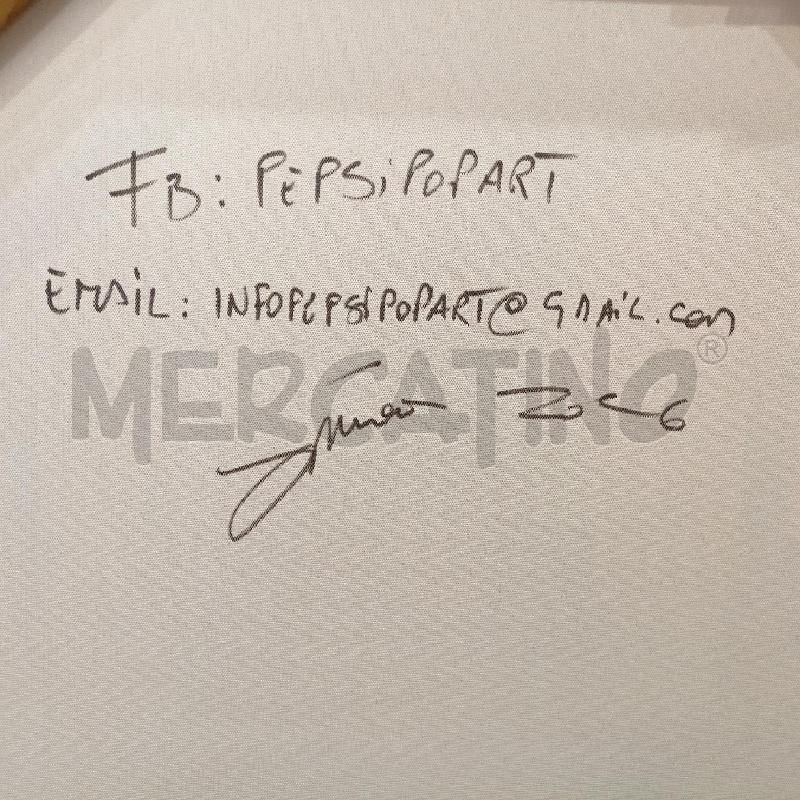 QUADRO SPRAY SORALELLA GIALLA SFONDO GRIGIO SCRITTE ROSSE  | Mercatino dell'Usato Roma re di roma 4