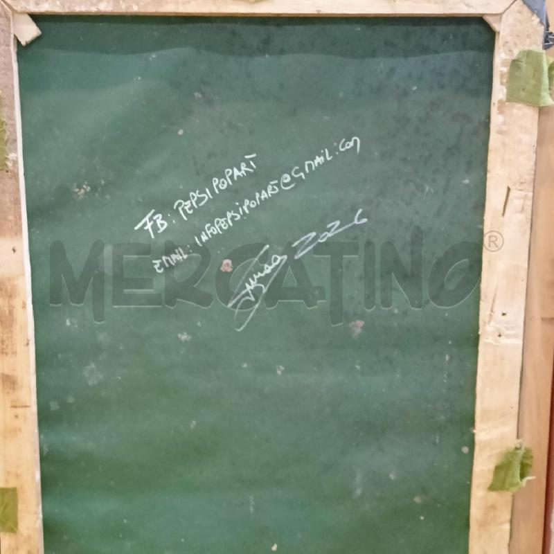 QUADRO SPRAY SU TELA A NA CERTA VATTELA A PIJA NDERCULO  | Mercatino dell'Usato Roma re di roma 5