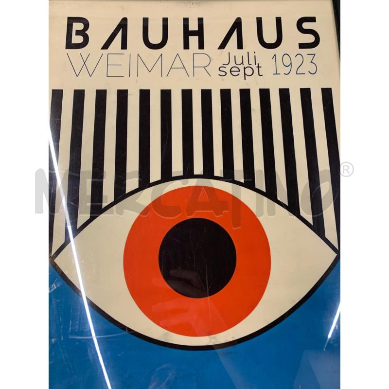 QUADRO STAMPA BAUHAUS OCCHIO IRIDE ROSSO  | Mercatino dell'Usato Roma re di roma 3