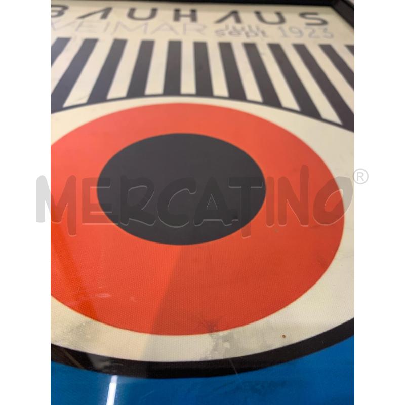 QUADRO STAMPA BAUHAUS OCCHIO IRIDE ROSSO  | Mercatino dell'Usato Roma re di roma 4