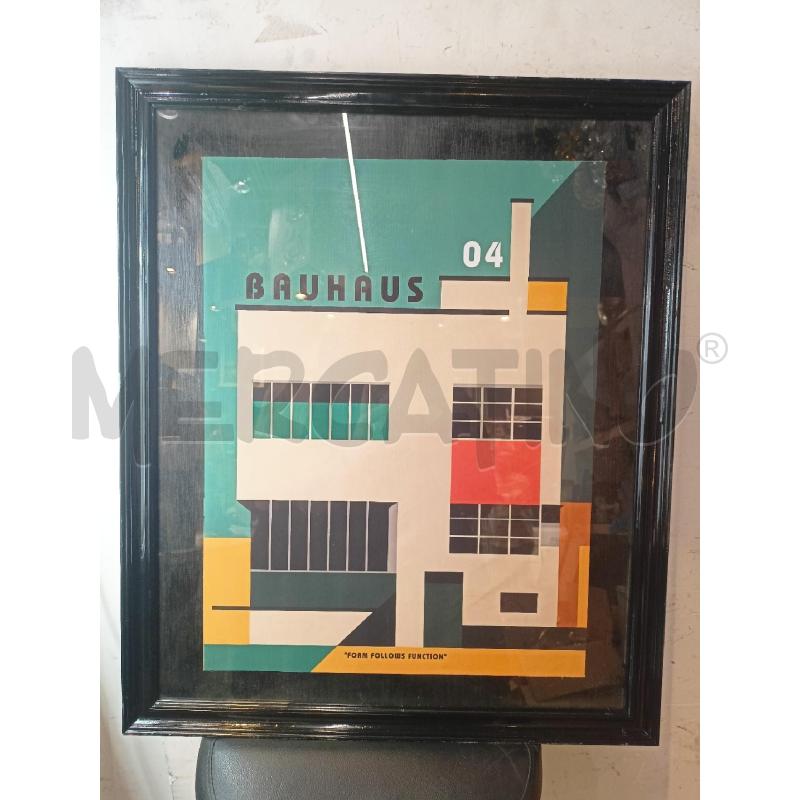 QUADRO STAMPA BAUHAUS  CORN NERA | Mercatino dell'Usato Roma re di roma 1