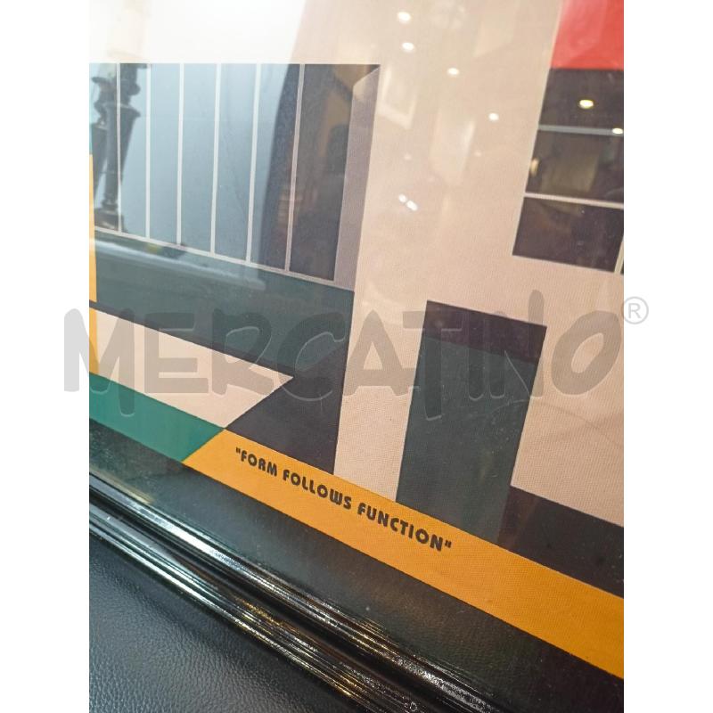 QUADRO STAMPA BAUHAUS  CORN NERA | Mercatino dell'Usato Roma re di roma 2