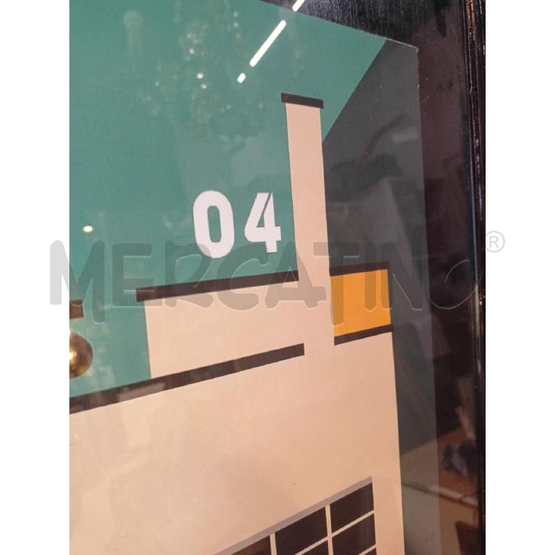 QUADRO STAMPA BAUHAUS  CORN NERA | Mercatino dell'Usato Roma re di roma 3