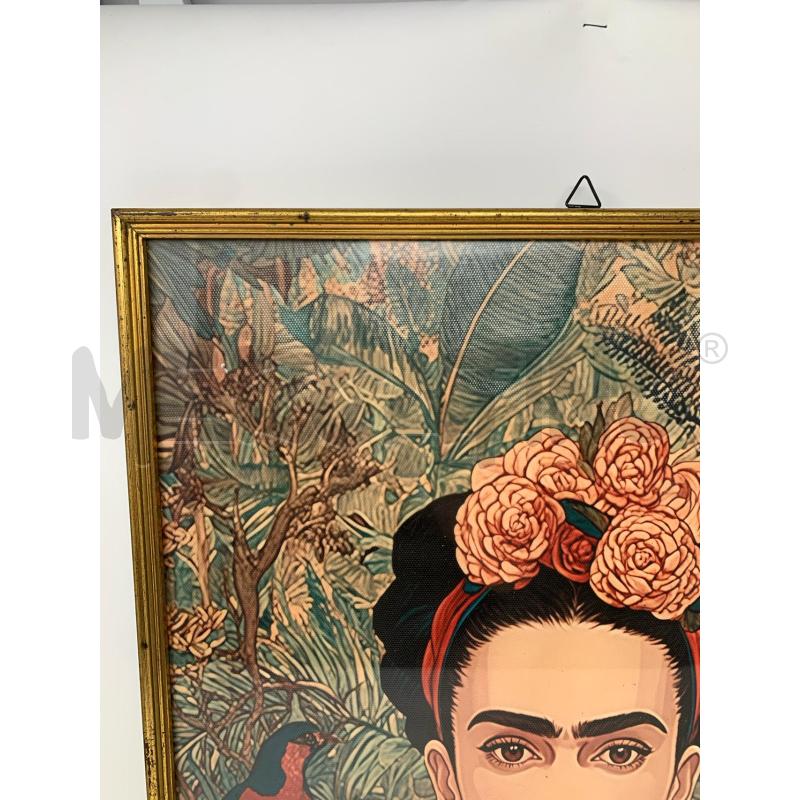 QUADRO STAMPA FRIDA KALHO CORNICE LEGNO DORATA | Mercatino dell'Usato Roma re di roma 4