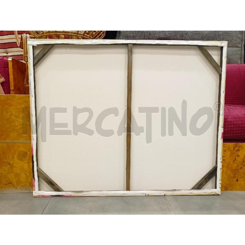 QUADRO STAMPA GEOMETRICA FONDO CHIARO LINEE CERCHI SCACCHIERA  | Mercatino dell'Usato Roma re di roma 5