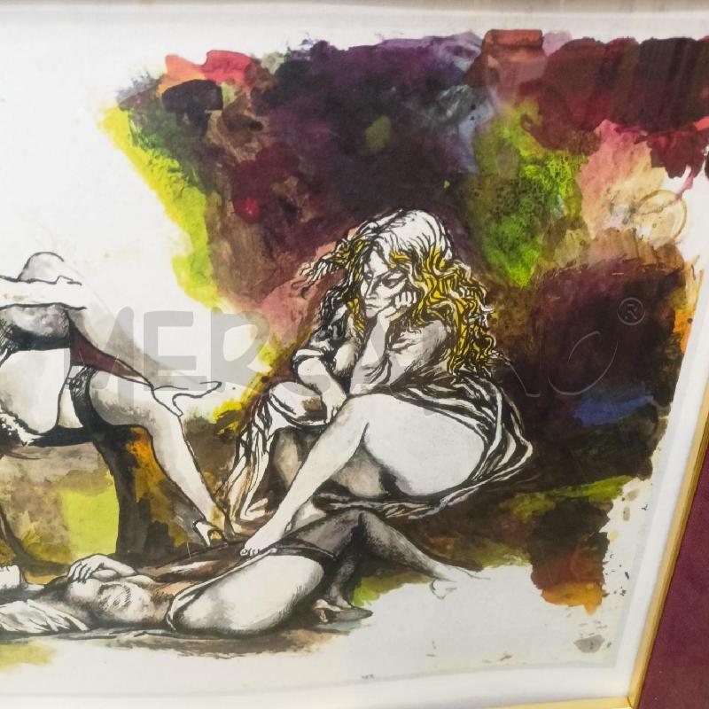 QUADRO STAMPA GUTTUSO DONNA NUDA CORN DORAT | Mercatino dell'Usato Roma re di roma 2