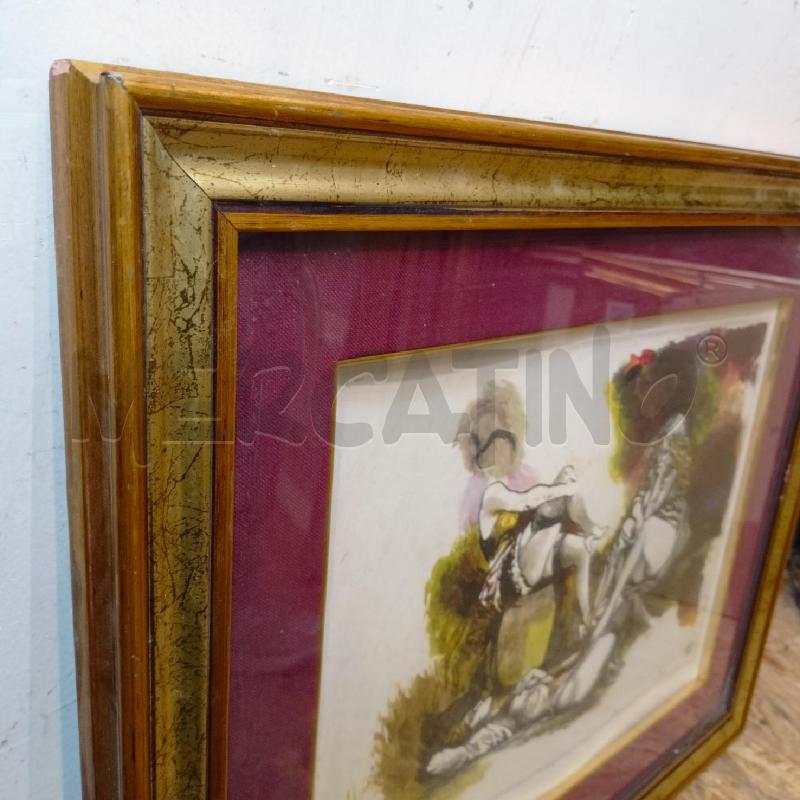 QUADRO STAMPA GUTTUSO DONNA NUDA CORN DORAT | Mercatino dell'Usato Roma re di roma 4