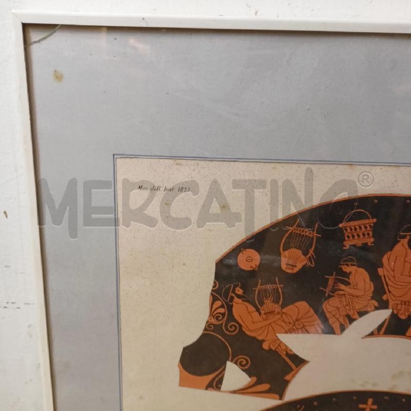 QUADRO STAMPA RILIEVI PIATTI ETRUSCHI CORN BIANCO | Mercatino dell'Usato Roma re di roma 4