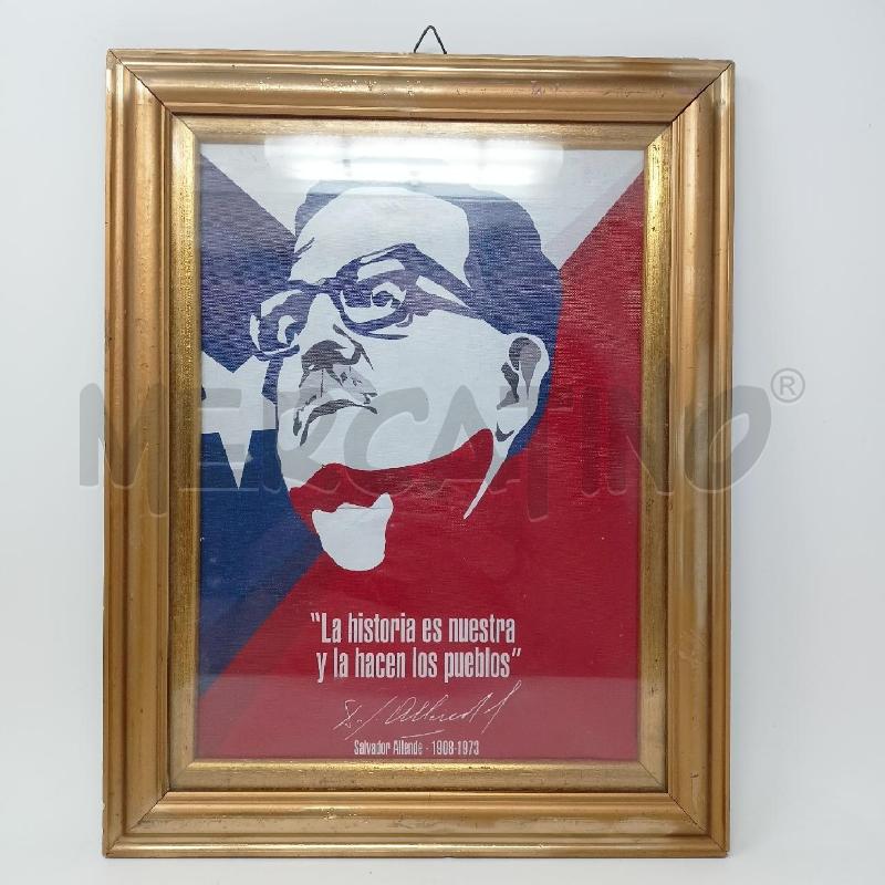 QUADRO STAMPA SALVADOR ALLENDE CORN DORA | Mercatino dell'Usato Roma re di roma 1