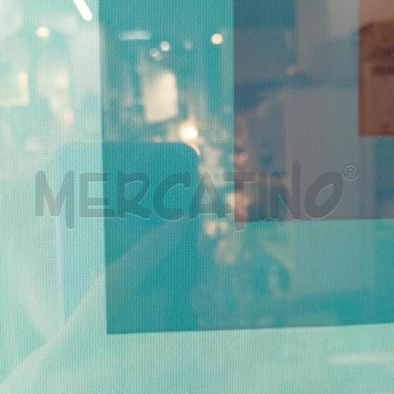 QUADRO STAMPA TELA BAUHAUS QUADRATI SFUMATURE AZZURRO CORN LEGNO AZZURR | Mercatino dell'Usato Roma re di roma 3