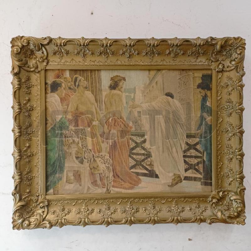 QUADRO STAMPA TELA CRISTO DERISO CORN DORAT | Mercatino dell'Usato Roma re di roma 1