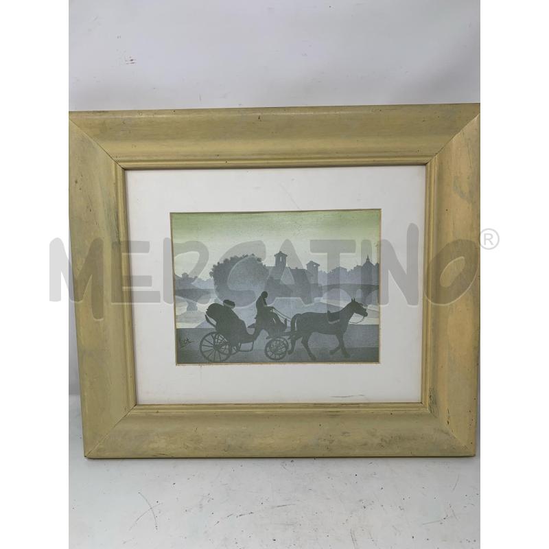 QUADRO STANCIL CALESSE CORN BIANC | Mercatino dell'Usato Roma re di roma 1