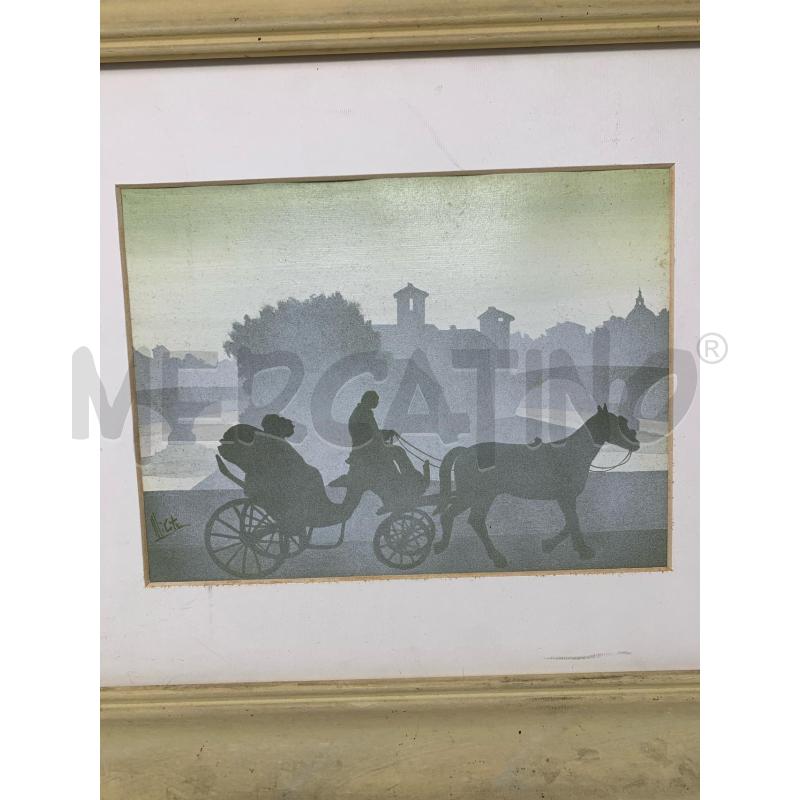 QUADRO STANCIL CALESSE CORN BIANC | Mercatino dell'Usato Roma re di roma 2