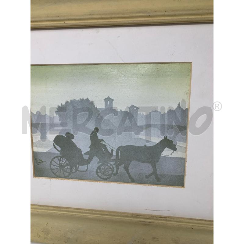 QUADRO STANCIL CALESSE CORN BIANC | Mercatino dell'Usato Roma re di roma 4