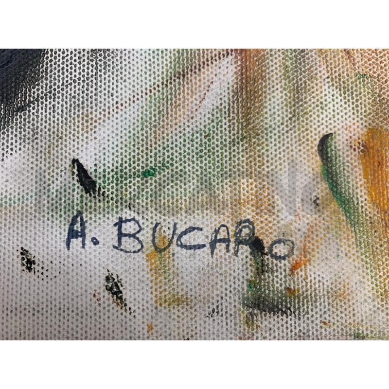 QUADRO TECNICA MISTA ARANCIO SOLDATO SCRITTE  | Mercatino dell'Usato Roma re di roma 2