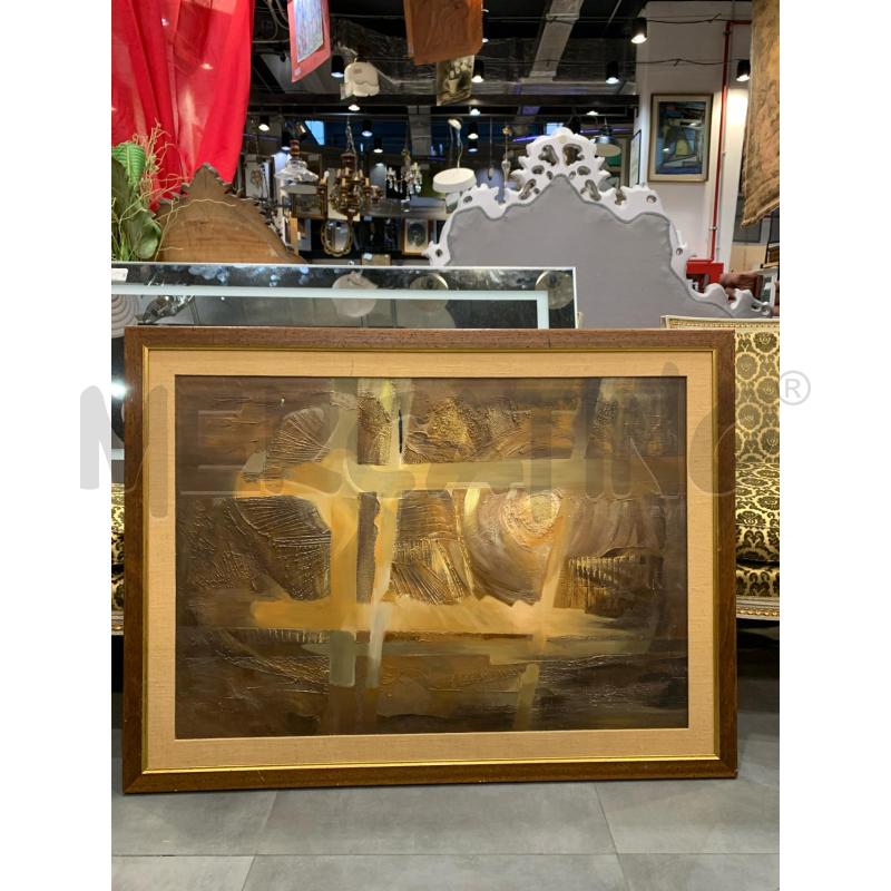 QUADRO TECNICA MISTA CROCI CERCHI SABBIA MARRONI PASS BEIGE CORN LEGNO  | Mercatino dell'Usato Roma re di roma 1