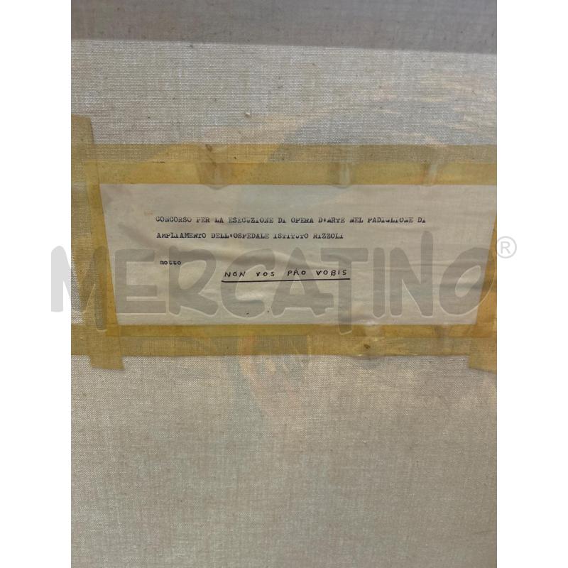 QUADRO TECNICA MISTA SCENA FUCILI CORNICE LEGNO  | Mercatino dell'Usato Roma re di roma 4