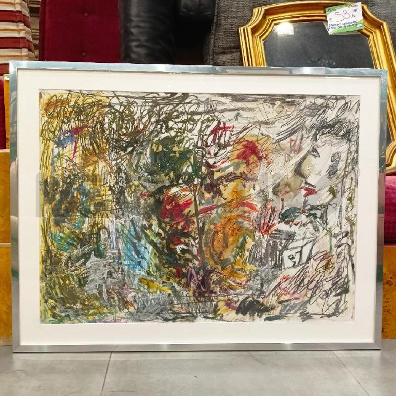 QUADRO TEC MISTA CARTA ASTRATTO METERICO CORN ALLUMINIO | Mercatino dell'Usato Roma re di roma 1