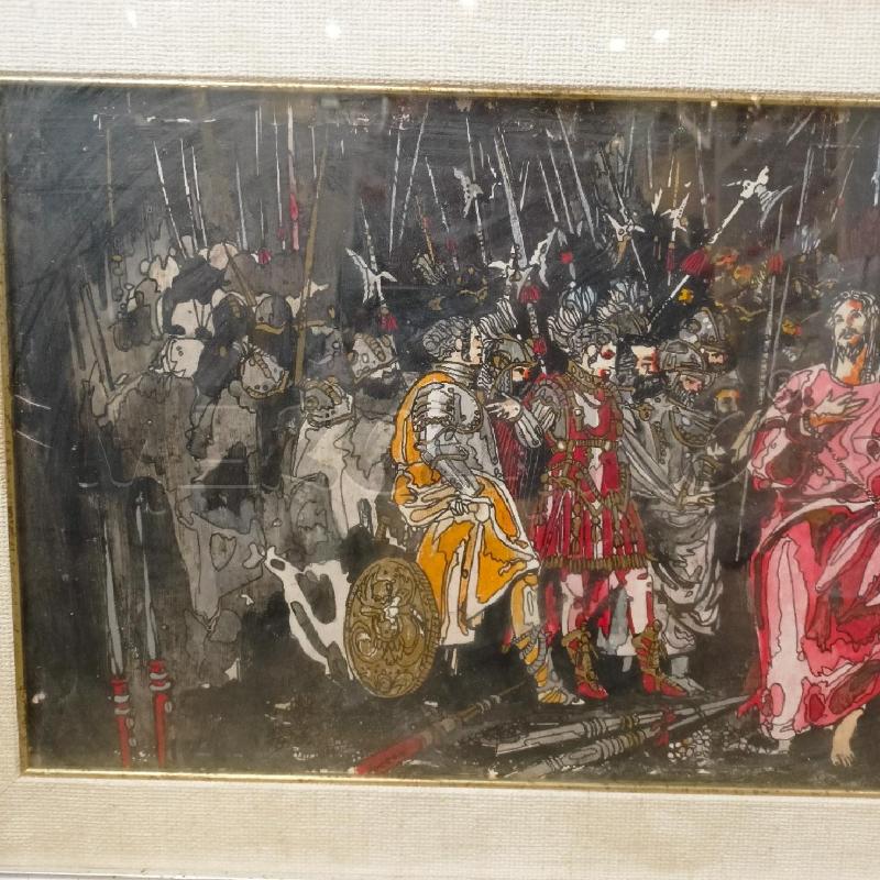 QUADRO TEC MISTA CRISTO DERISO CORN ARGENTAT | Mercatino dell'Usato Roma re di roma 2