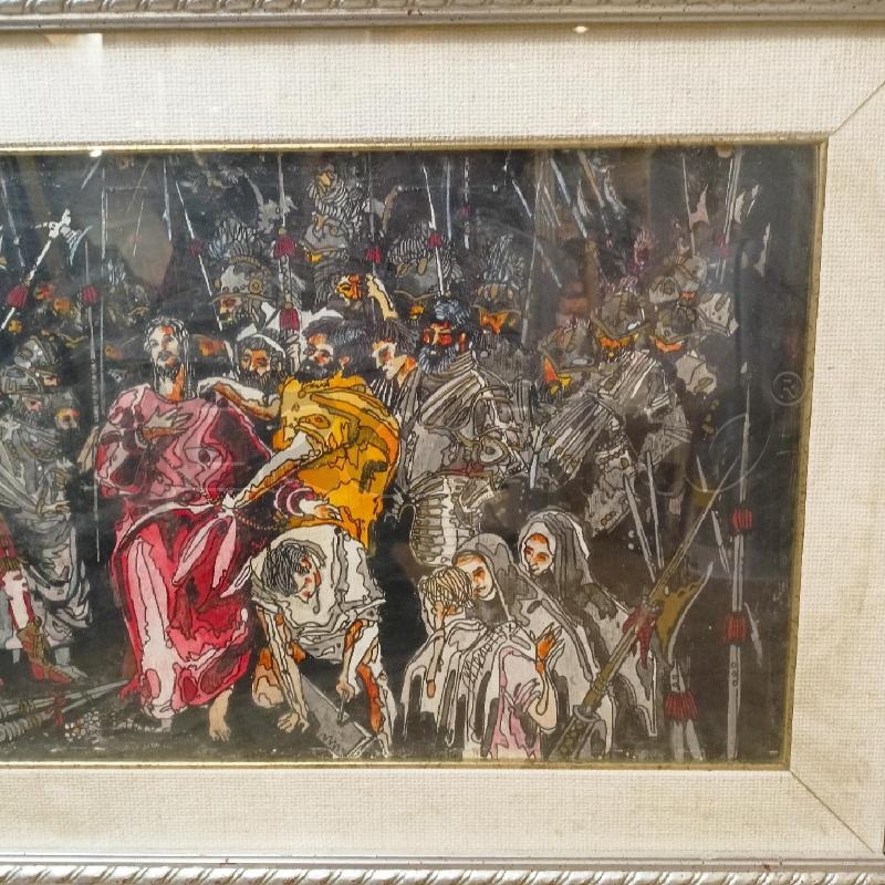 QUADRO TEC MISTA CRISTO DERISO CORN ARGENTAT | Mercatino dell'Usato Roma re di roma 3
