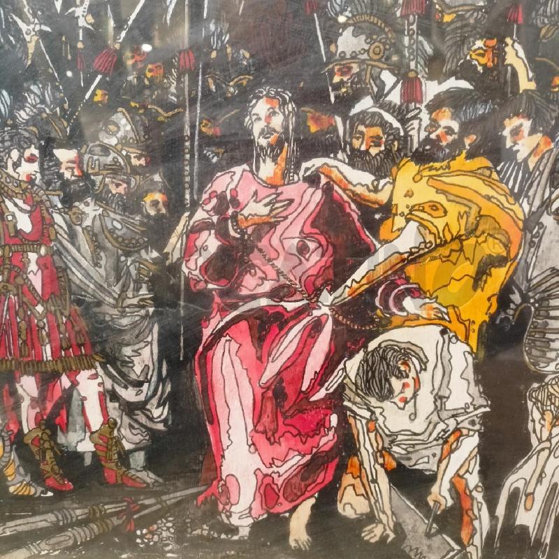 QUADRO TEC MISTA CRISTO DERISO CORN ARGENTAT | Mercatino dell'Usato Roma re di roma 4