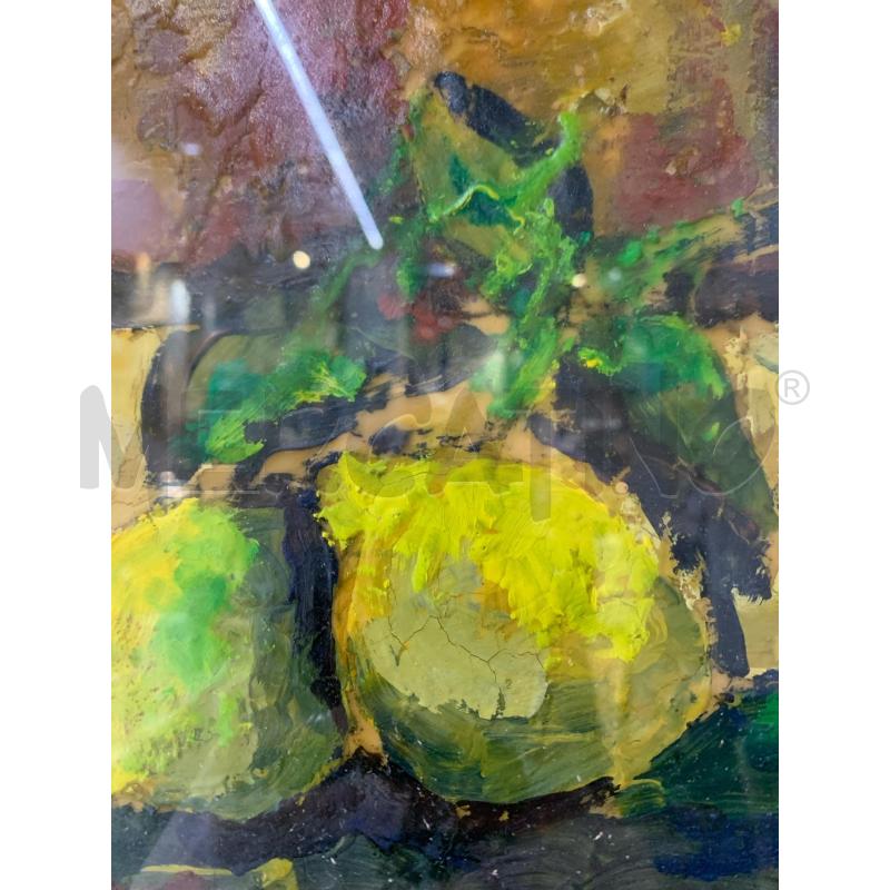 QUADRO TEC MISTA MATERICO LANTERNA BOTTIGLIA LIMONI CORNICE LEGNO ORIZZONATALE | Mercatino dell'Usato Roma re di roma 4