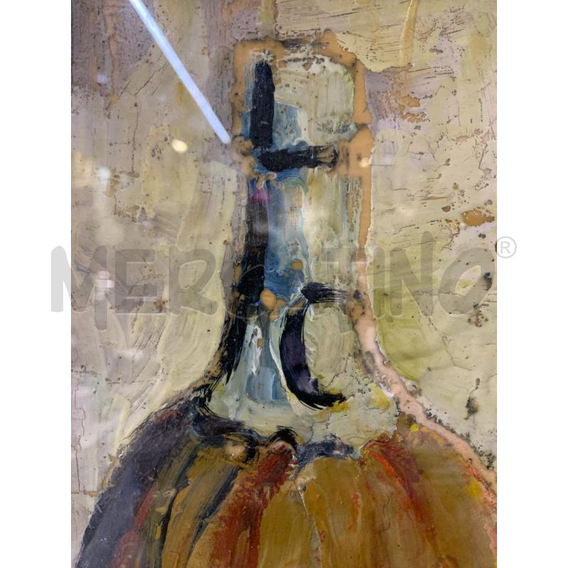 QUADRO TEC MISTA MATERICO LANTERNA BOTTIGLIA LIMONI CORNICE LEGNO ORIZZONATALE | Mercatino dell'Usato Roma re di roma 5