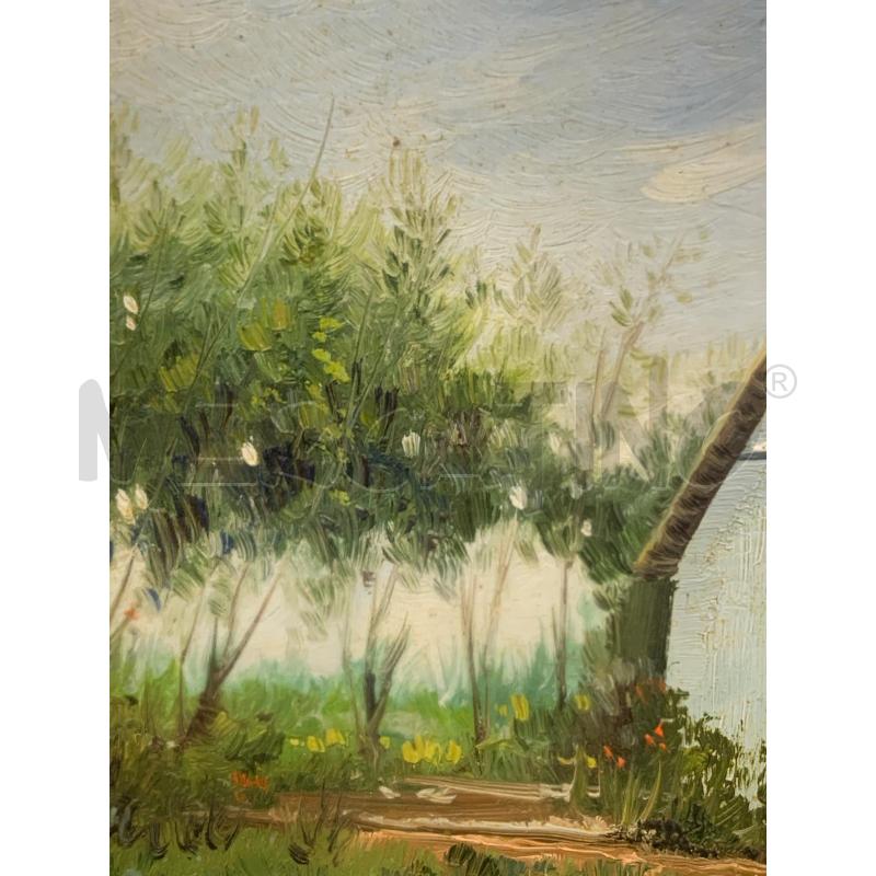 QUADRO TEMPERA CASETTA EST EUROPA CORN NERA | Mercatino dell'Usato Roma re di roma 5
