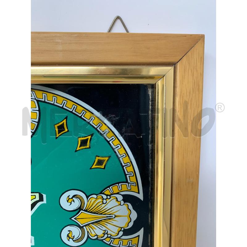 QUADRO TREASURY VETRO PARTE VECCHIO BILIARDINO BORDO OTTONE E LEGNO SCRITTA GIALLA VERDE | Mercatino dell'Usato Roma re di roma 2