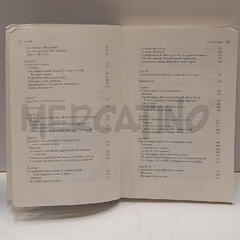 R.HARRÈ L'UOMO SOCIALE PRIMA EDIZ1 994 | Mercatino dell'Usato Roma re di roma 5