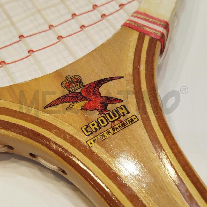 RACCHETTA TENNIS D'EPOCA CROWN LOFTY SPORTS SIALKOT-1 MADE IN PAKISTAN PERFETTE CONDIZIONI | Mercatino dell'Usato Roma re di roma 3