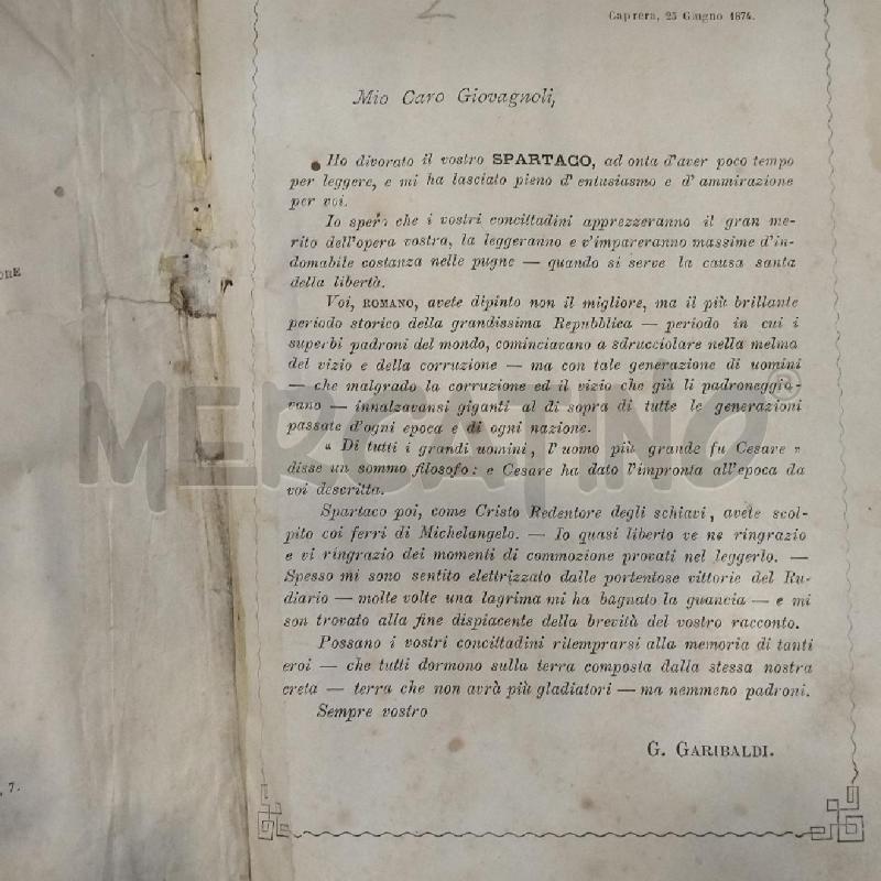 RAFFAELLO GIOVAGNOLI SPARTACO RACCONTO STORICO 1882 MILANO | Mercatino dell'Usato Roma re di roma 5
