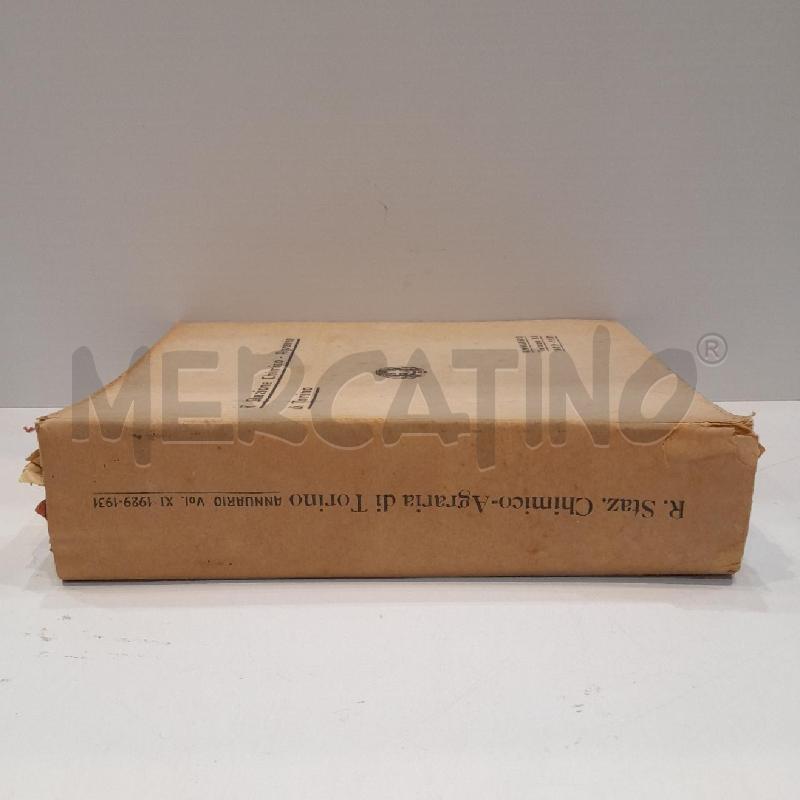REGIA STAZIONE CHIMICO-AGRARIA DI TORINO ANNUARIO 1929-1931 | Mercatino dell'Usato Roma re di roma 2