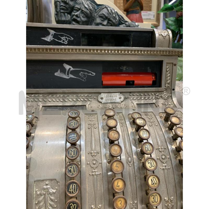 REGISTRATORE CASSA NATIONAL DIFETTO METALLO RICCIOLI RILIEVO | Mercatino dell'Usato Roma re di roma 3