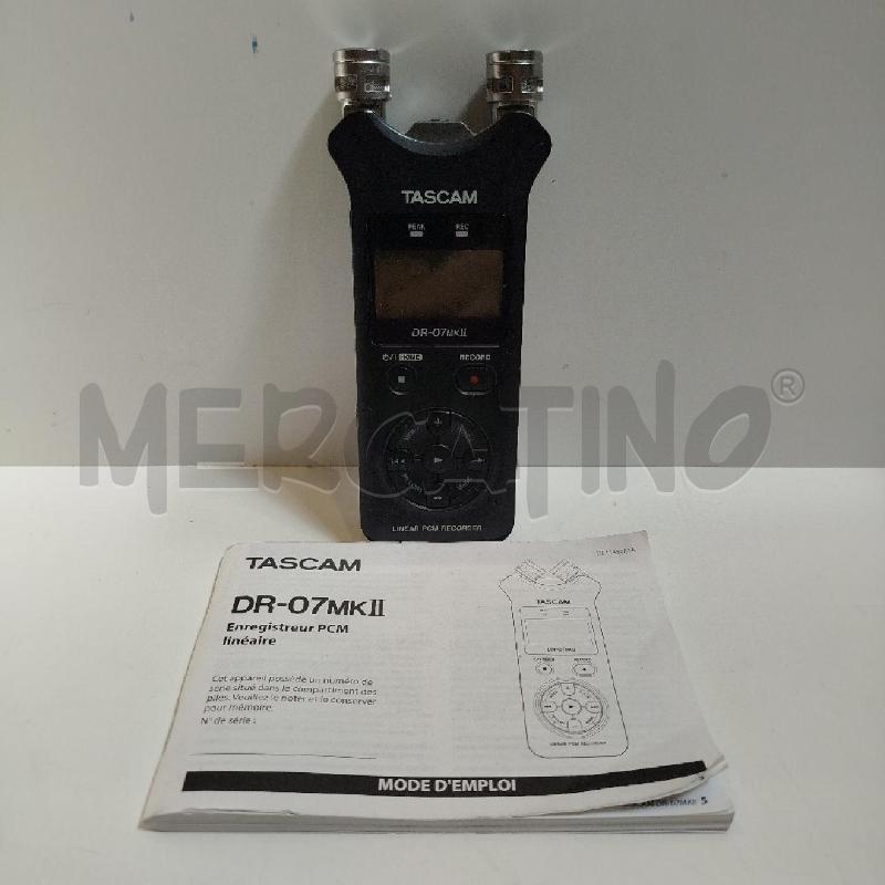 REGISTRATORE VOCALE DIGITALE TASCAM DR-07 MK II PCM TEST OK FUNZIONANTE | Mercatino dell'Usato Roma re di roma 1