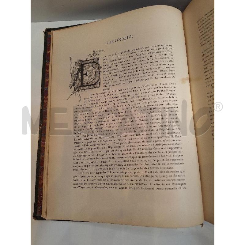 REVUE ILLUSTREE TOMO NONO DICEMBRE 1889 GIUGNO 1890  | Mercatino dell'Usato Roma re di roma 2